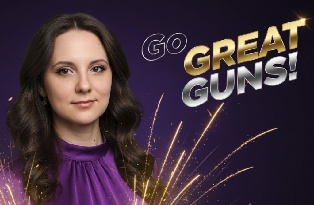Английская идиома Go Great Guns